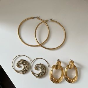 Thrifted vintage earrings bundle